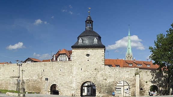 Blick auf die Historische Wehranlage  
